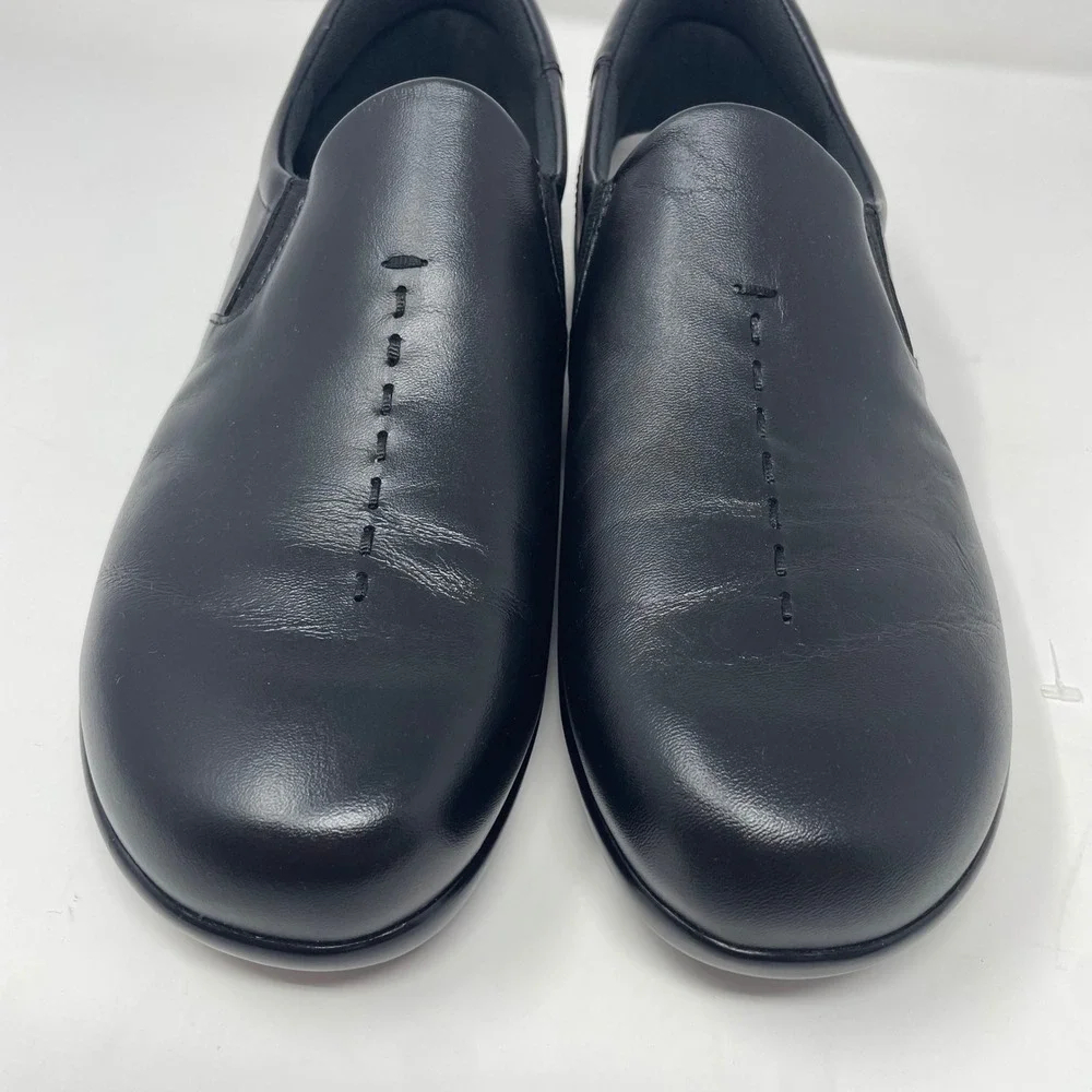 SAS Tripad Comfort Black Leather Slip On Loafers Shoes Womens 9 M Made in USA